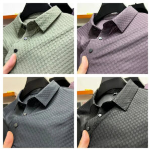 Fashionable Waffle Short Sleeve Polo TShirt (Pack of 4)