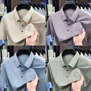 High quality short sleeved men's polo T-shirt