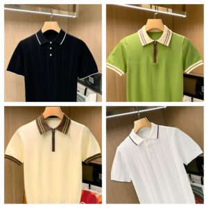 Summer Knitted Men Trendy Polo TShirts (Pack of 4)